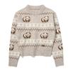 Bbc Earth Panda Jacquard Sweater  Beige    Worn By Seohyun