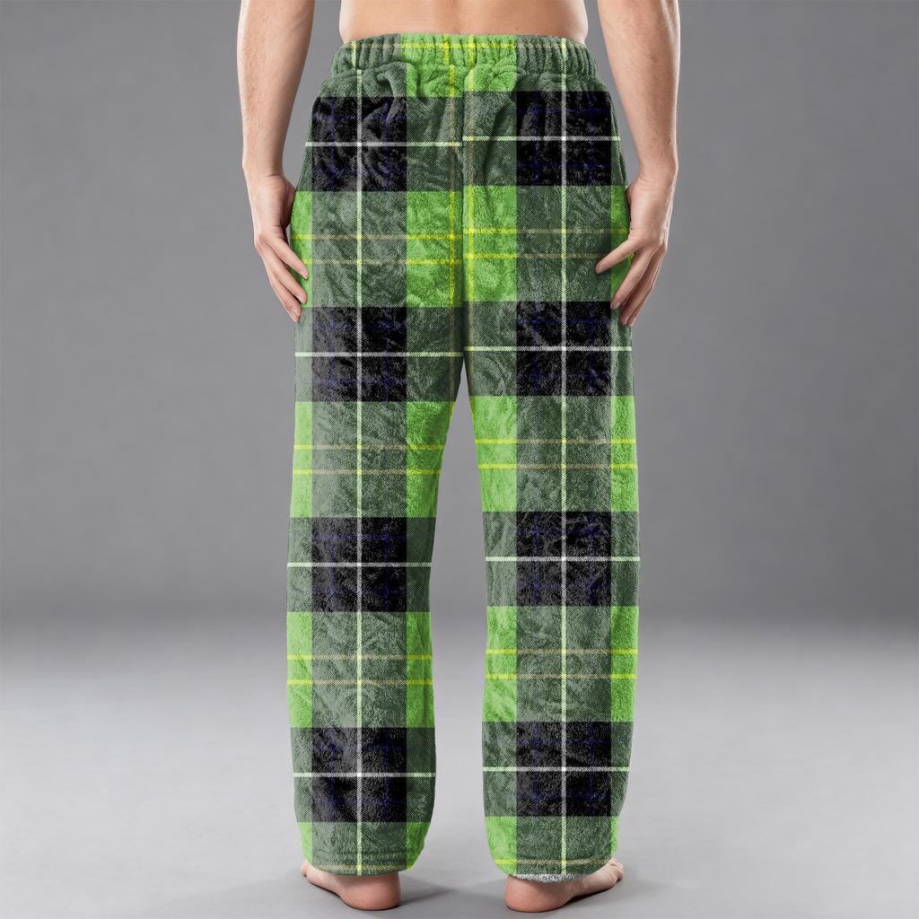 Мужские фланелевые повседневные брюки с карманом, Повседневные брюки с принтованным карманом, Домашние брюки для сна