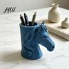 Stationery Storage 3D Printed Horse Head Pen Holder Practical Desk Organizer for Smooth Lines Print Pencils Markers Creative Office Home Decor Unique