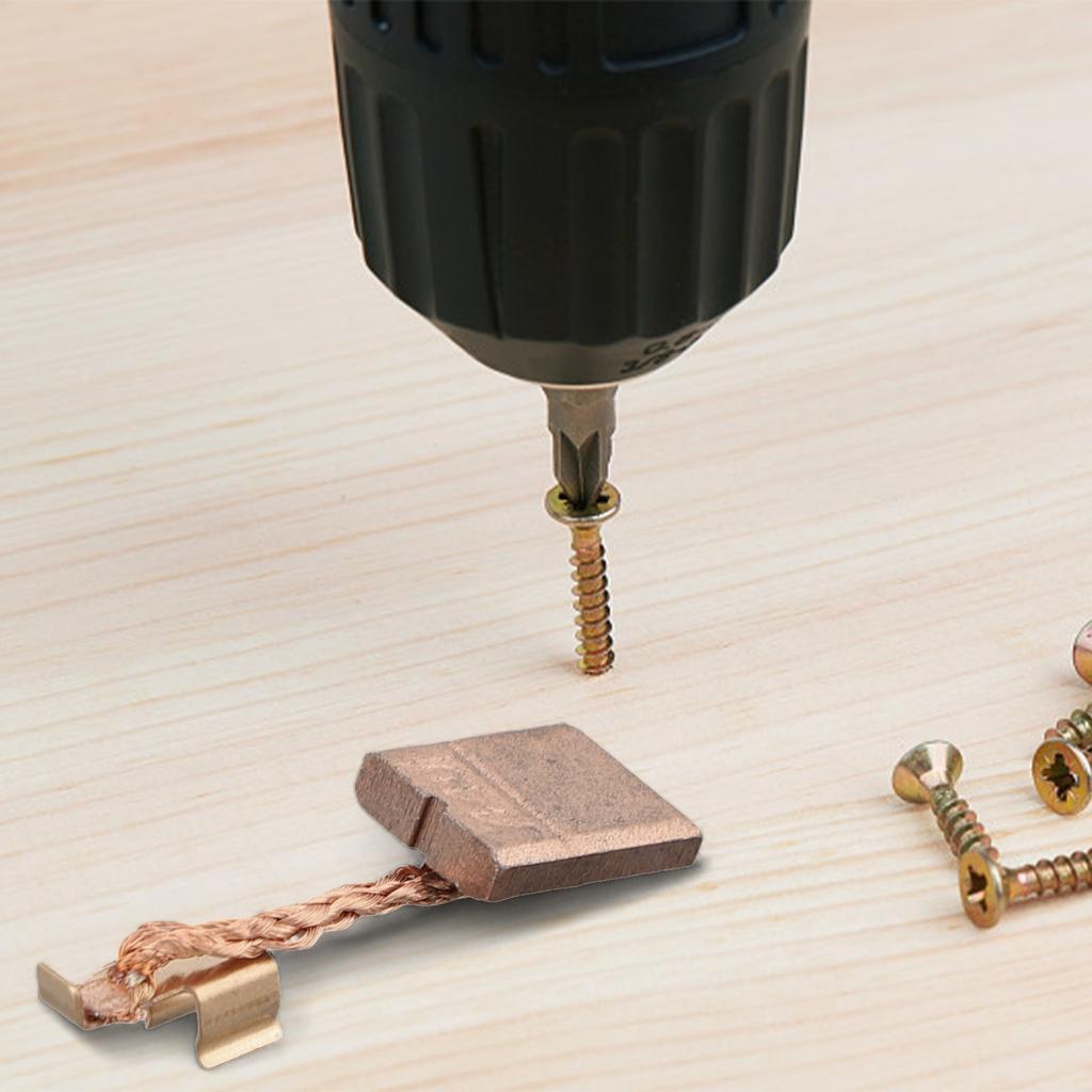 Carbon 2Pcs Carbon Brushes Carbon Brush Durability Metal