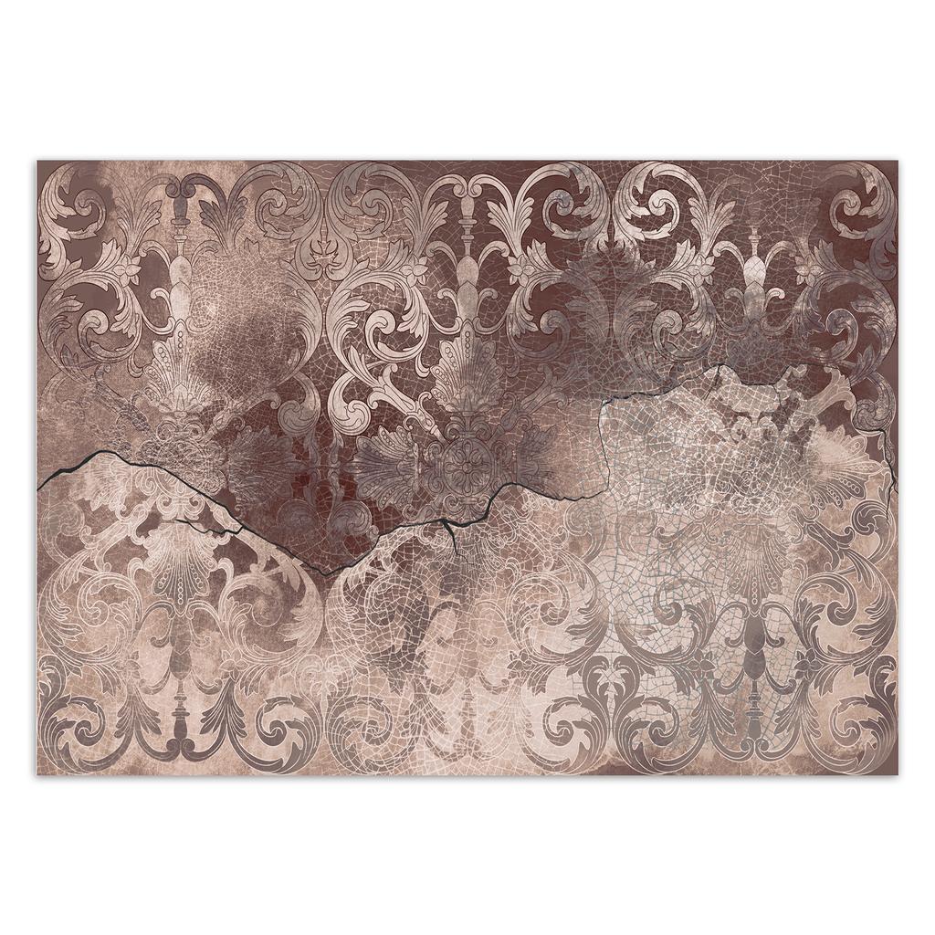Wallpaper Brown vintage ornament
