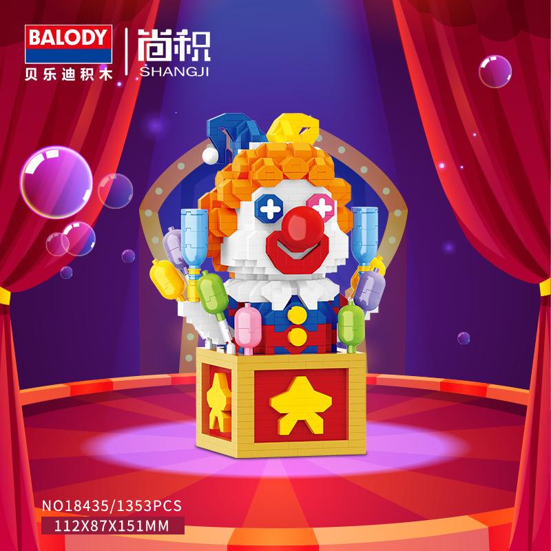 Balody Мини-блоки Мультяшный Строительный Кирпичик Веселый Клоун Фестиваль Рождественские Подарки Девочка Brinquedos Новогодний Подарок Джокер 18435