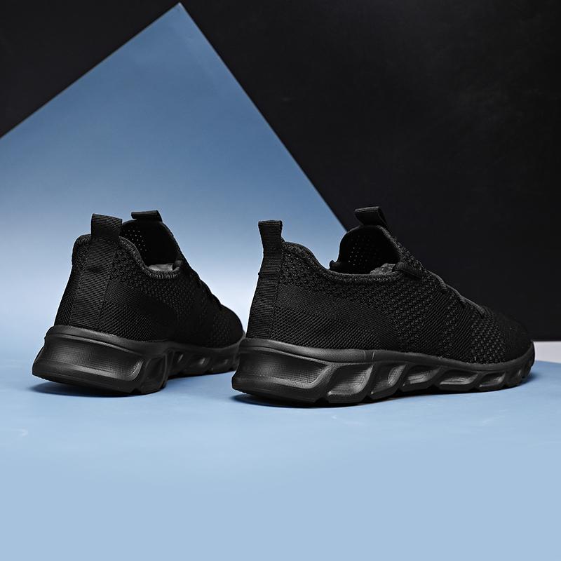 Мужская повседневная спортивная обувь, легкие кроссовки, белые уличные кроссовки с дышащей сеткой, черные кроссовки для бега, спортивные кроссовки для бега, теннисные туфли