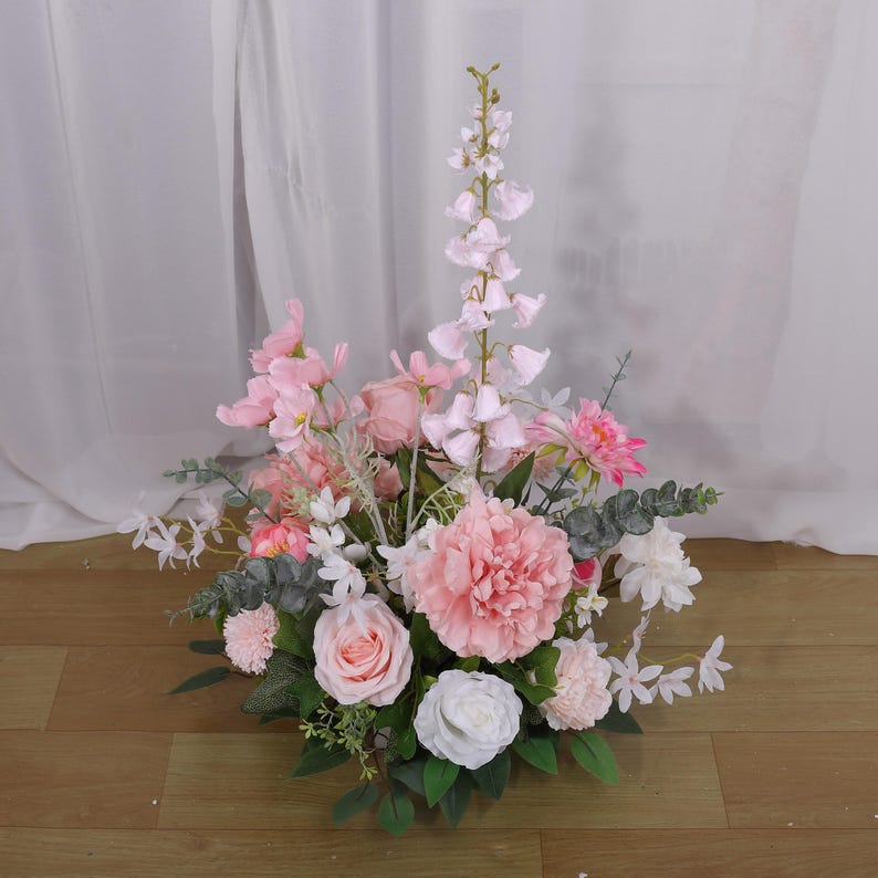 Uflower 5D Ряд Искусственных Цветов Стол Свадебный Центр Вечеринка Свадьба Цветочный Ряд Домашний Декор Оптом Дропшиппинг