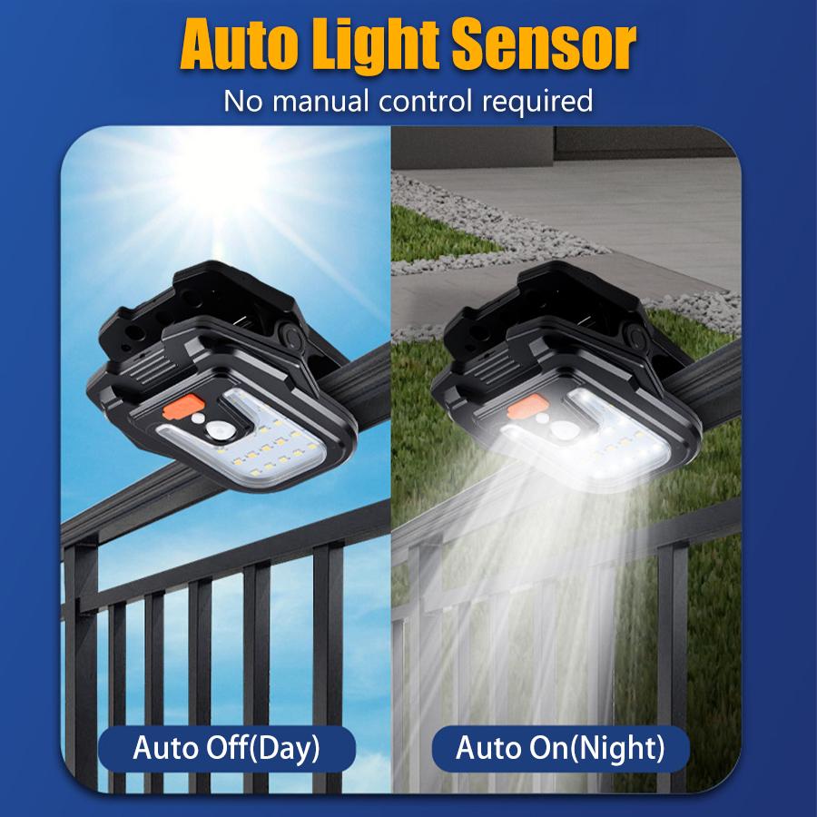 High Bright Solar Wall Light with Motion Sensing Outdoor LED Type-C Rechargeable Waterproof Lantern for Garden Balcony Staircase