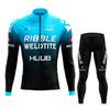 Зимний термофлисовый велосипедный трикотаж HUUB, комплект Maillot Ropa Ciclismo с длинными рукавами, одежда для велосипеда, сохраняющая тепло, велосипедная одежда