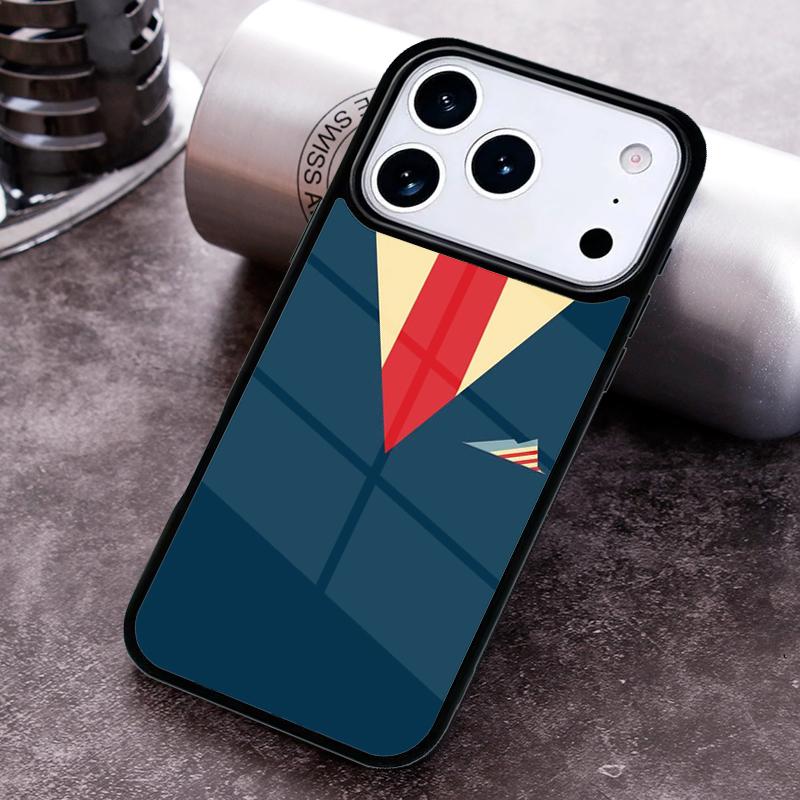 Man Suit Shirt Tie Phone Case for iPhone 17 16 15 Pro Max Air 14 13 12 11 Plus Shockproof Capa Cover