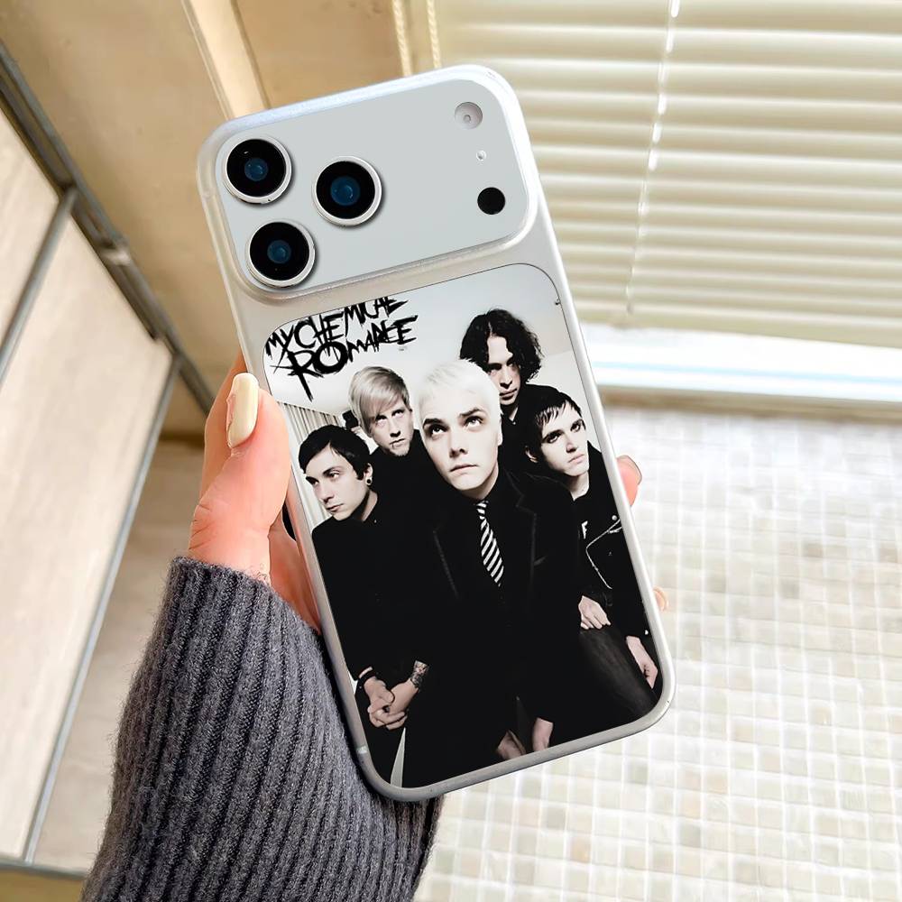 My Chemical Romance Рок-группа Современный Стиль Наклейка на Заднюю Панель Защитная Обложка Кожа для IPhone 17 Pro 17 Pro Max