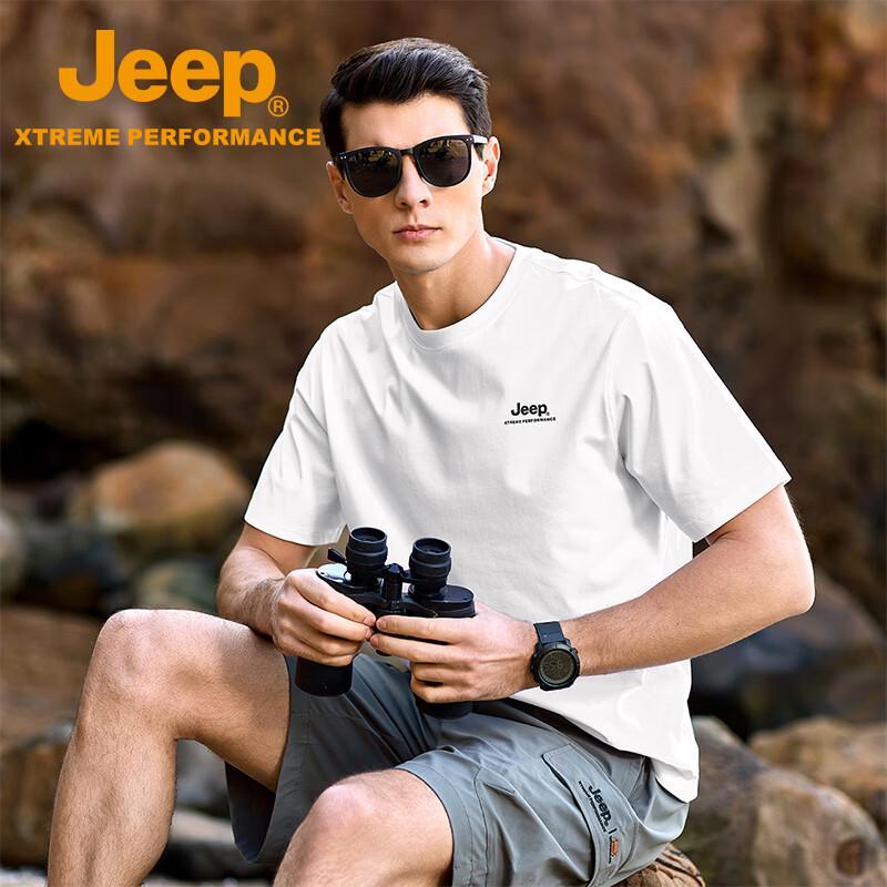 Jeep Men's Quick-Dry Breathable Round Neck T-Shirt
