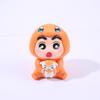 6pcs/set Crayon Shin chan Psyduck Eevee Charmander Bulbasaur Squirtle Action Figure Collection Model Toys