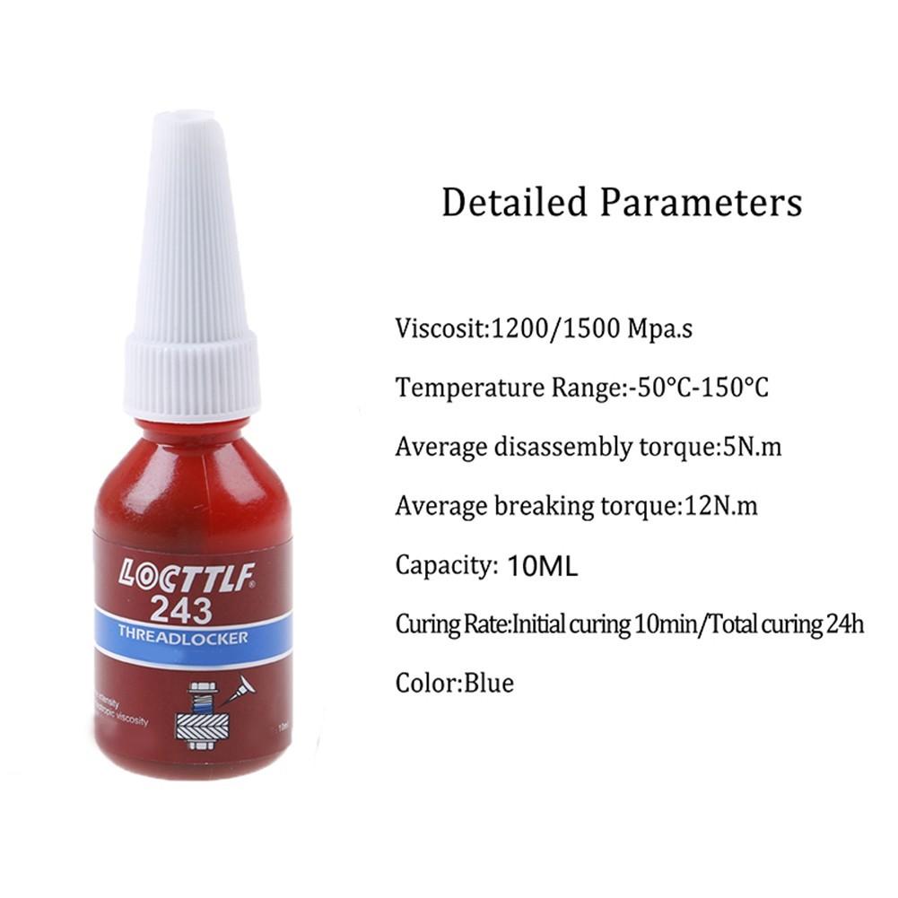 LOCTITE 222 242 243 263 271 277 ФИКСАТОР 10 мл Средство для фиксации винтов, аксессуары Нет