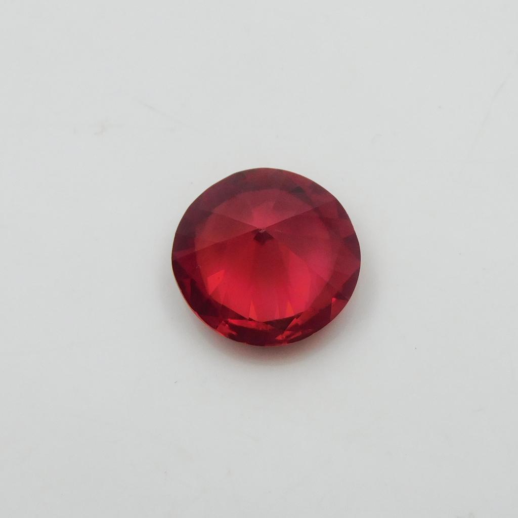 Natural Orange Sapphire Loose Gemstone Round Shape 9.75 ct Ceylon September Birthday Birthstone