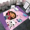 Ковер Disney Gabbys Dollhouse, Коврик для гостиной, спальни, Дивана, Кухни, Декоративный коврик для прихожей, Детский нескользящий прочный коврик для пола, Подарок