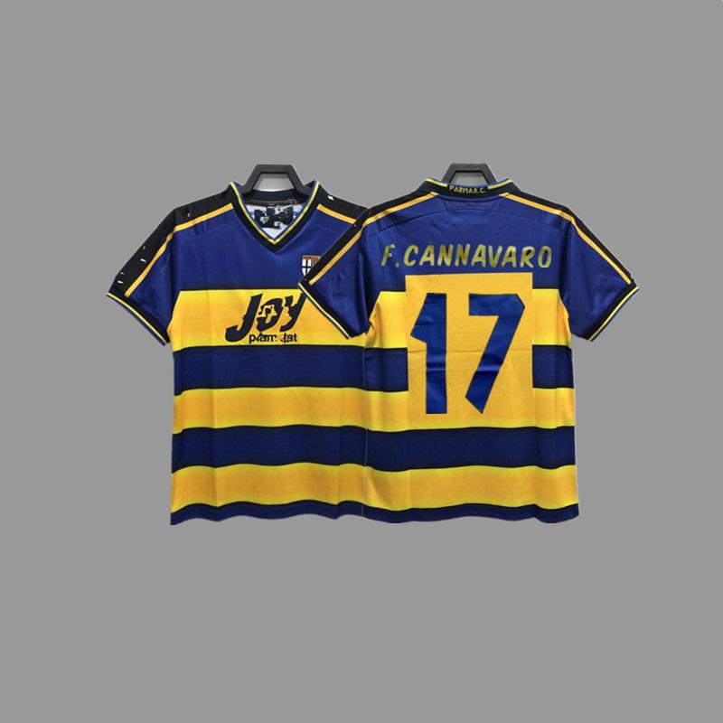 Parma retro jersey football jersey classic nostalgic Zola Cannavaro Buffon Gilardino jersey
