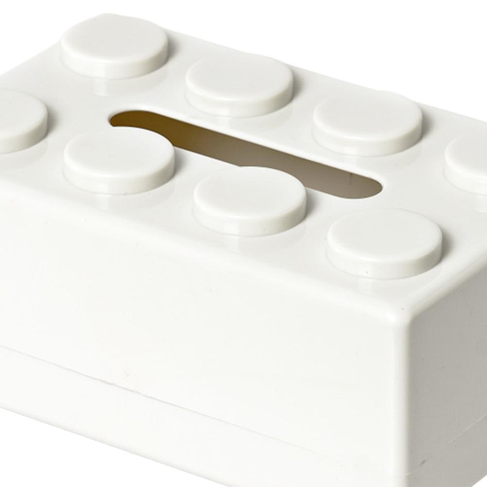 Креативный строительный блок Крышка коробки для салфеток Держатель для бумажных полотенец Диспенсер для салфеток для лица для гостиной, спальни, ванной комнаты, домашнего офиса