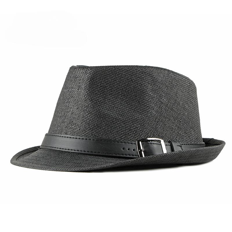 Summer Straw Hat Male Korean Fashion Hat Female Sun Visor British Retro Gentleman Jazz Hat