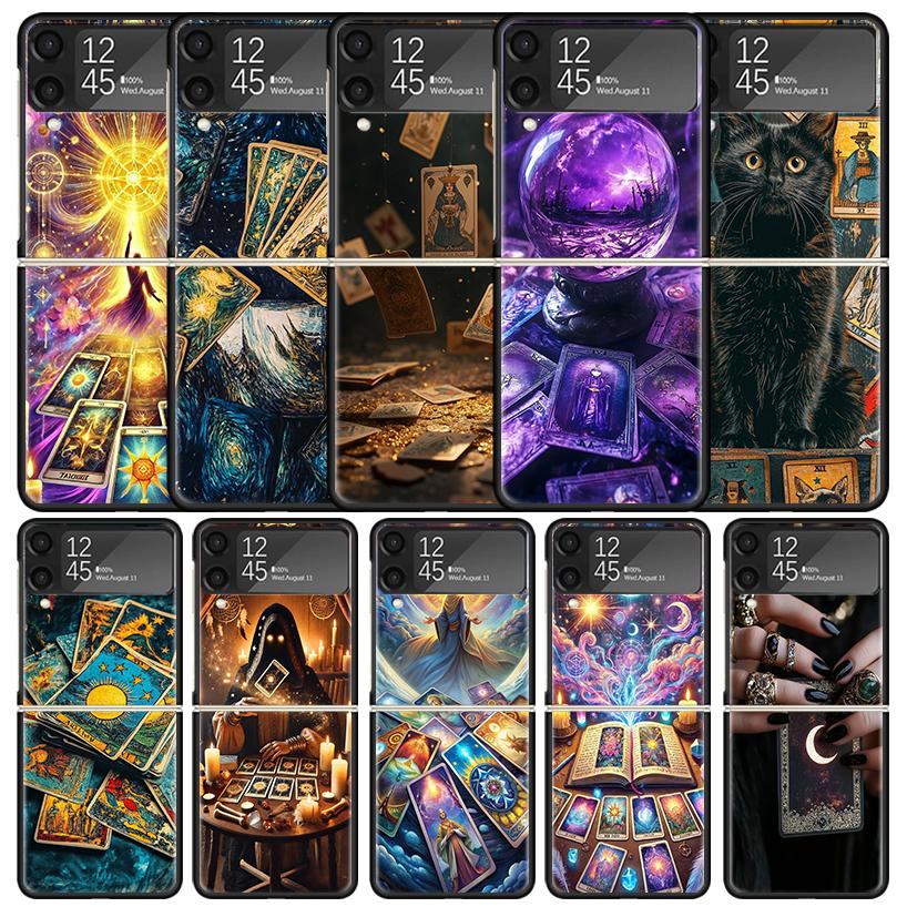 Чехол-книжка с рисунком 'Ведьма' для Samsung Galaxy Z Flip 7 6 5 4 3 5G Phone Case Flip7 Flip6 Flip5 Flip4 Flip3 Pattern Case Galaxy