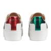 Gucci ACE Вышитые кожаные низкие кеды Женские Белые 577573 DOPE0 9064