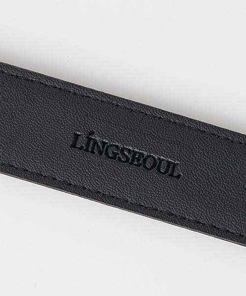 Lingseoul [Подарочный вариант] 25-миллиметровый винтажный кожаный ремень - [Коричневый/Черный]