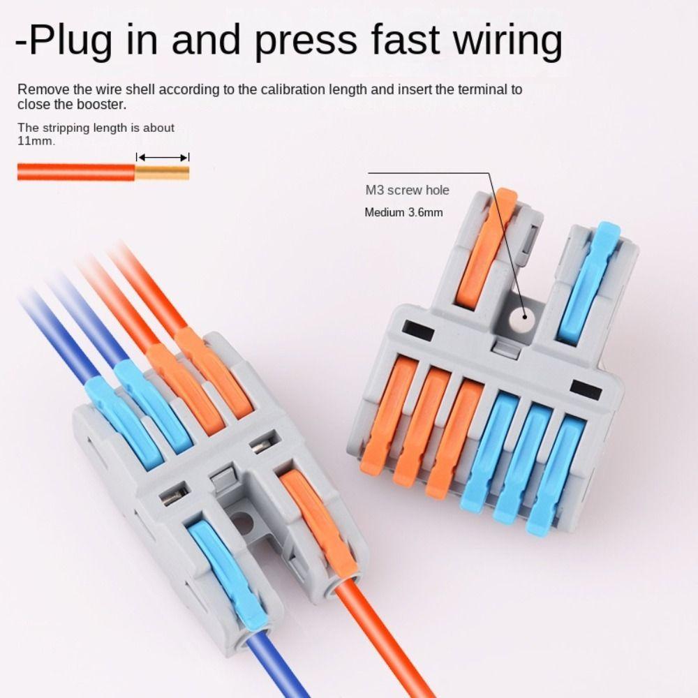 Мини-разъем для проводов Универсальные компактные компактные электрические разъемы для сращивания Электрические