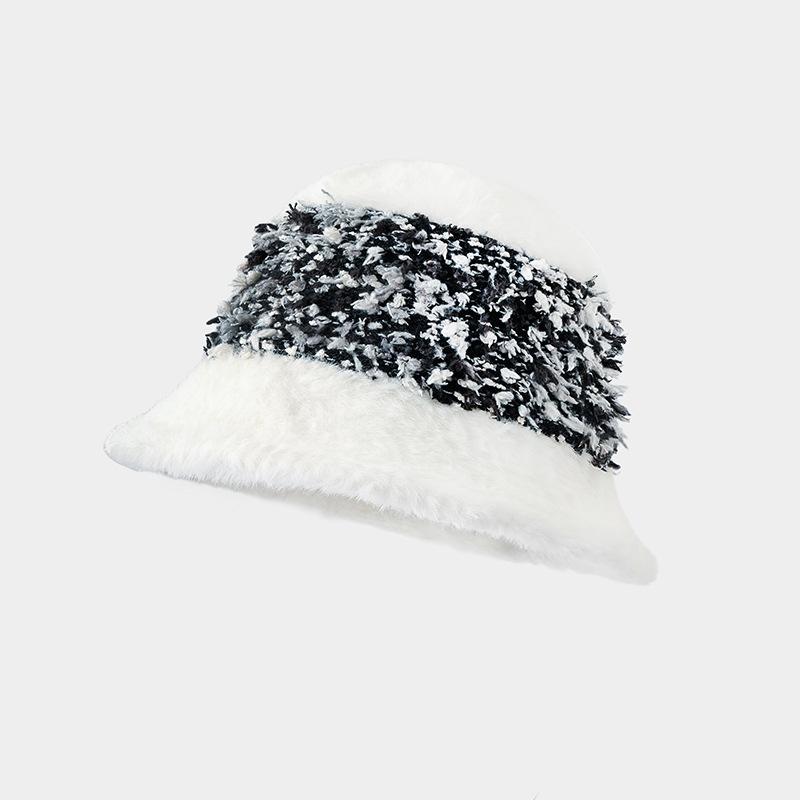 Women's Autumn and Winter New Plush Knitted Wool Hat In Winter Warmth and Thickened Fisherman's Hat Versatile Face Showing Small Basin Hat