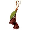 Lightweight Flower Bag Charm PU Leather Tulip Keychain Elegant Tulip Bag Charm  Gift Giving