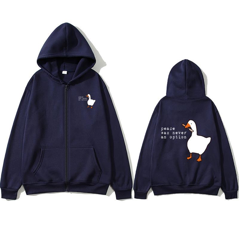 Мир никогда не был вариантом. Толстовки с капюшоном на молнии с принтом. Смешная толстовка с капюшоном на молнии. Новинка. Большие топы. Кепка Harajuku. Толстовка с капюшоном на веревке.