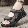 Классические мужские сандалии 2024 года, летние мягкие сандалии, удобная мужская обувь, сандалии из натуральной кожи, мягкая повседневная обувь для отдыха на открытом воздухе для мужчин