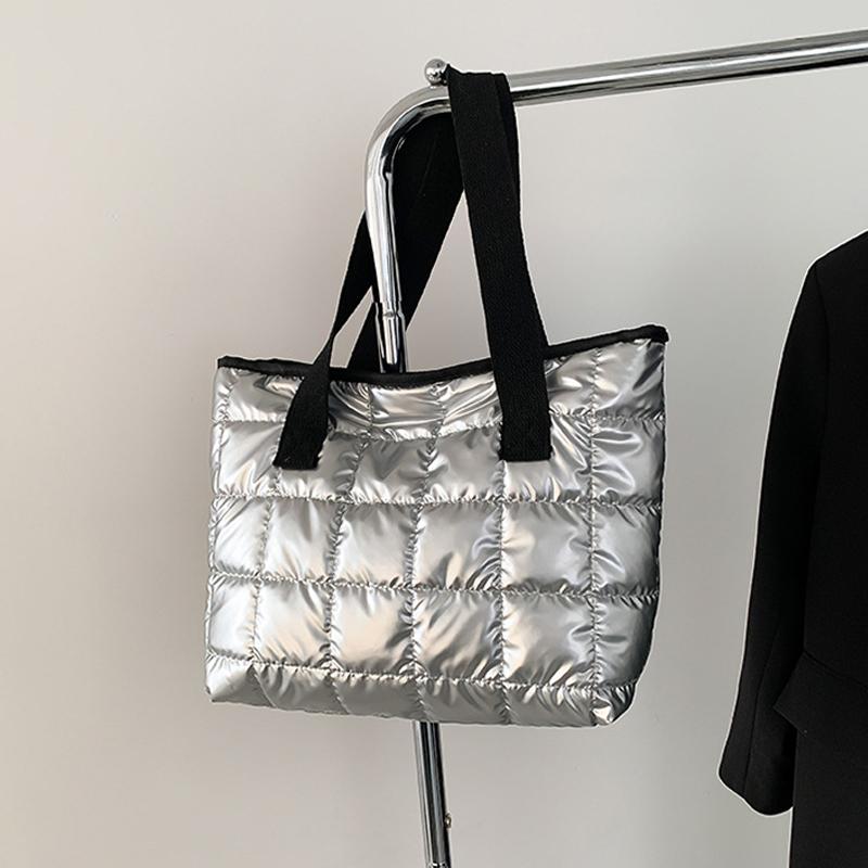 Women Handbags Space Cotton-Padded Female Down Bags Shoulder Crossbody Bags Quality Female Tote Luxury Bag Trend