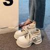 Muffin Thick-soled Mary Jane Small Leather Shoes Women's Spring Fashion Versatile Light Mouth Single Shoes Women's Soft Sole