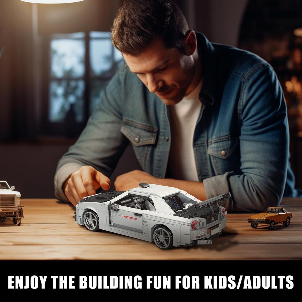 Mold King 10113 набор для сборки спортивных машинок с научными и технологическими элементами, набор для сборки машинок из 1471 детали, игрушечная машинка, гоночный автомобиль, детский подарок (статический