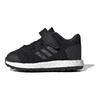 adidas Pureboost Go Series El I Удобные Легкие Нескользящие Низкие Кроссовки для Ходьбы Детская Обувь Черно-Белая F34017