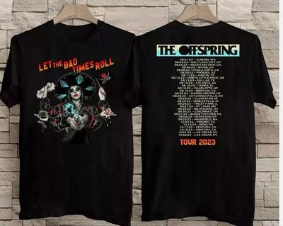 The Offspring Тур 2023 Let The Bad Times Roll Футболка Хлопок Унисекс Для Поклонников