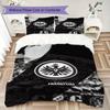 Eintracht Frankfurt Pattern Bedding uilt Set uilt Cover Pillowcase Home Decoration Birthday Gift (1 * duvet cover + 2 * pillowcase  without core)