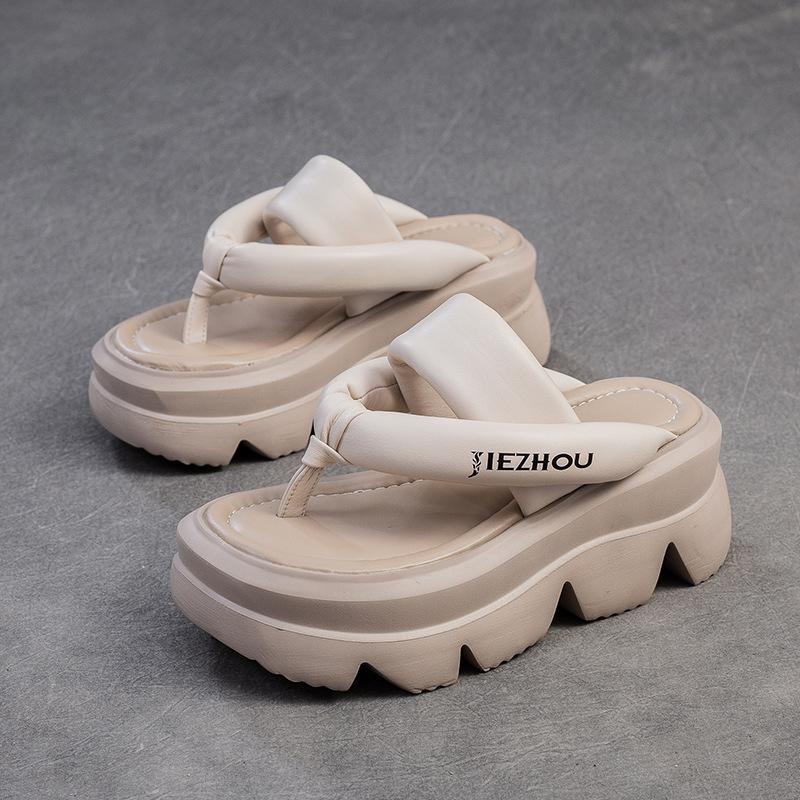 Модные полые сандалии 7,5 см, тапочки, туфли Мэри Джейн, открытый носок, овчина, кожа, дизайнерские женские летние туфли на плоской подошве, лоферы 2024