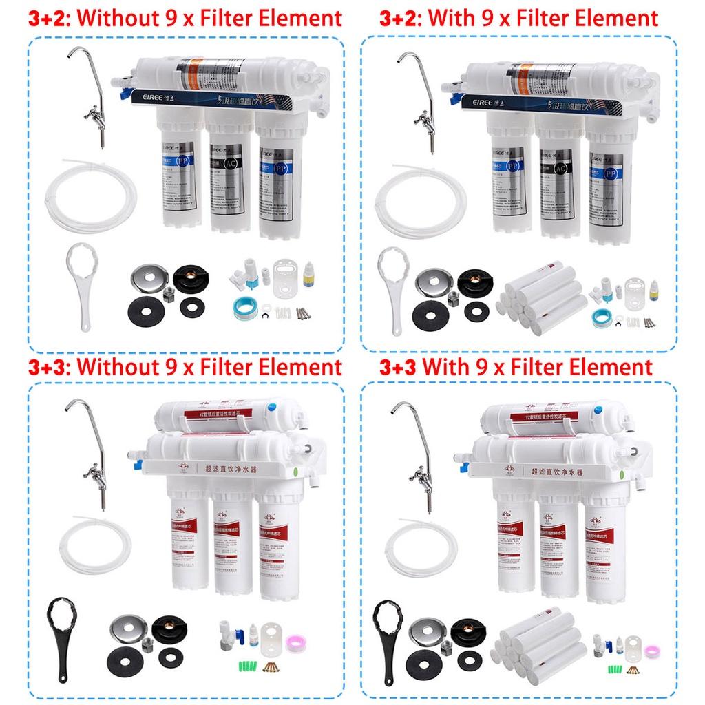 Система ультрафильтрации воды 3+3 ступени Очиститель воды для дома Кухонный смеситель Очиститель Фильтрация питьевой воды Бытовой водяной фильтр
