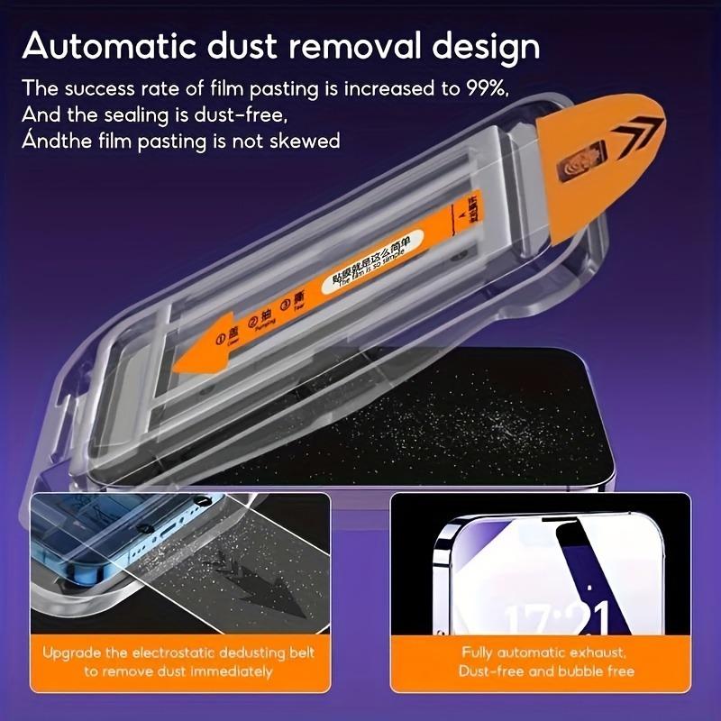 3 шт. легко установить закаленное стекло для защиты конфиденциальности, пыленепроницаемое, для iPhone 17 16 15 14 13 11 12 Pro Max Plus XR XS, защитная пленка для экрана с защитой от шпионажа