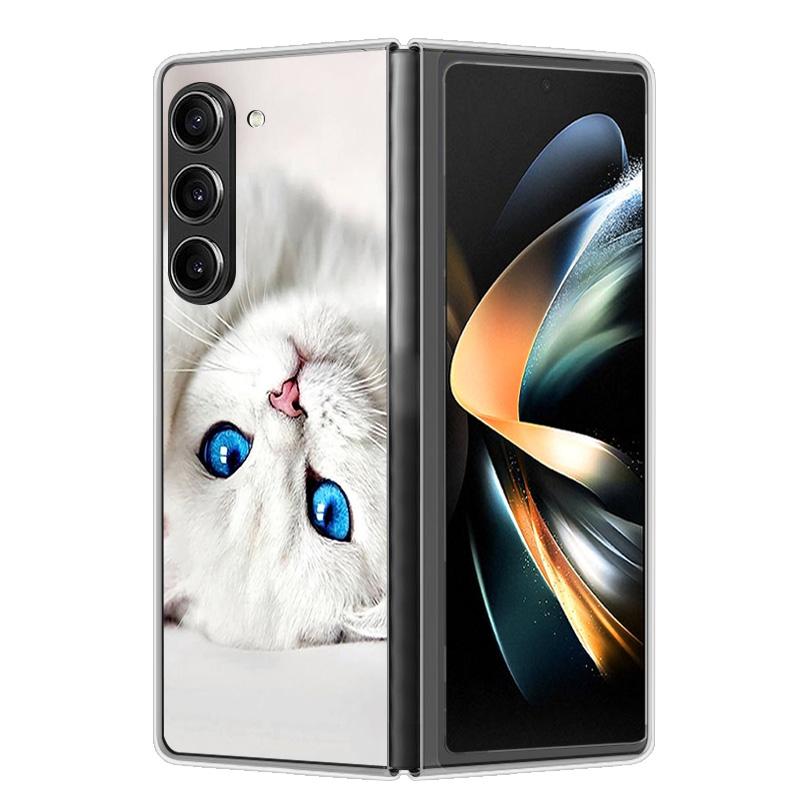 Чехол для Samsung Galaxy Z Fold 6 Чехол Ударопрочный Жесткий Пластик ПК Чехлы для Samsung Z Fold6 Fold 6 5G Fundas Милый Расписной Бампер