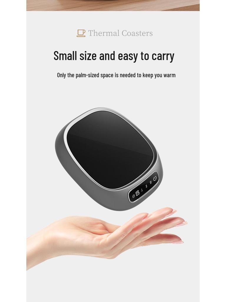 Smart Heated Cup Mat for Coffee & Milk - Desktop Temperature Control for Home & Office