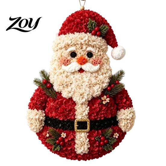 No Sew Fabric Wreath Projects 3D Poke DIY Kit, Beginner-Friendly Christmas Holiday Making Creative Activities Art Door Hanging Craft Set for