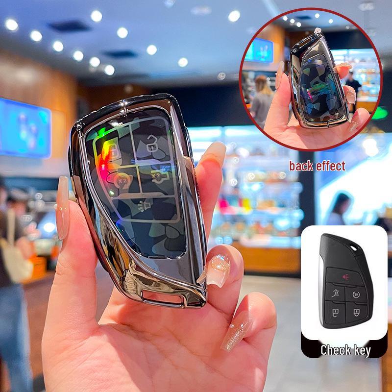 Премиальный чехол для ключа Chevrolet Equinox 2025 с металлической пряжкой - Аксессуары с полным покрытием