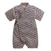 SLINX Baby Boys and Girls Romper Coverall Summer Floral Print Baby Clothes Short Sleeve Open Front Clothes Cotton HF122 Yukata/Jinbei Children's (80,