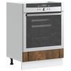 VidaXL Oven Cabinet Lucca Smoked Oak Engineered Wood, Oven Unit, Kitchen Oven Cabinet, Oven Base Unit, 853762