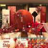 Chinese Wedding Banquet Backdrop & Tableware Decoration Set