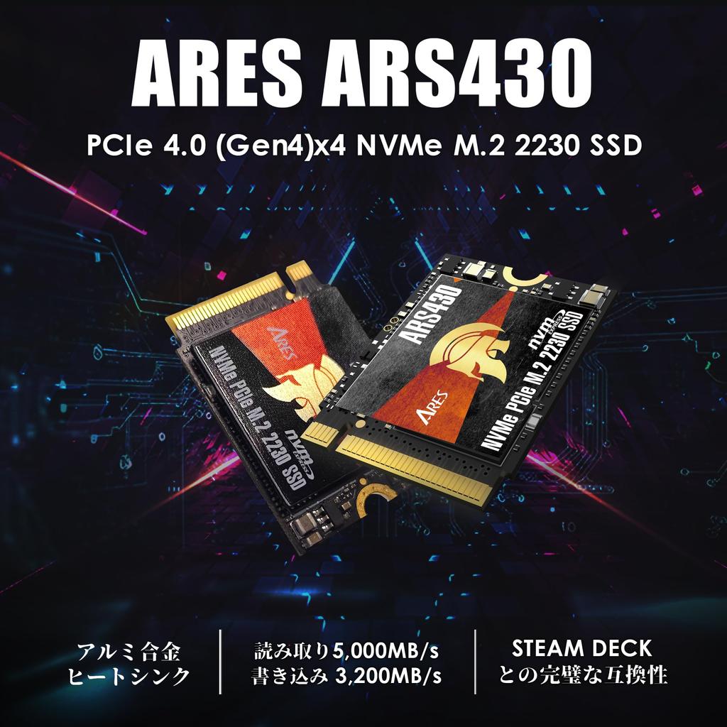 DATO SSD 2230 SSD NVMe PCIe Gen4 x4 with Aluminum Steam Deck ROG Ally Solid State Drive for Gamers and Creators Read Up to 1TB, M.2 Heatsink,