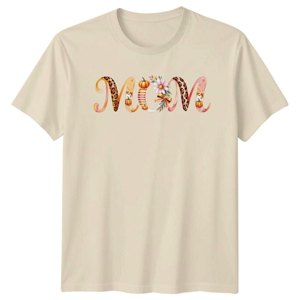 Mom Unisexs TShirt Autumn Leopard Print Fall Mothers Day Gift For Her