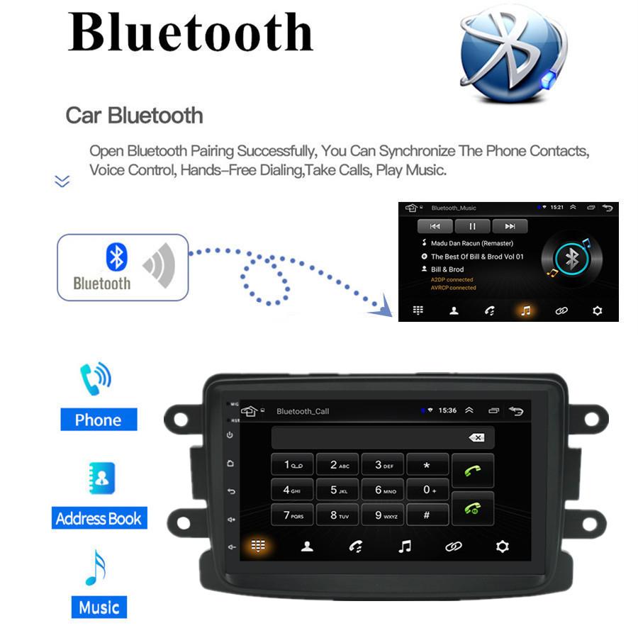 7" Car Stereo Radio GPS Navi WiFi 2+32GB Support For Dacia Logan Duster Renault