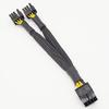 Кабель-удлинитель питания для видеокарты GPU 8-контактный для PCI-E на 2x 6+2pin для майнинг-рига Медный провод 18AWG Гибкая модульная конструкция