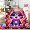 1pc Candy Cat Design Area Rug - Soft, Anti-Slip, and Durable Gaming Room Decor for Bedroom
