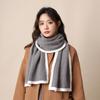 Thicken Knitted Scarfs Wool Plush Neckerchief Shawl Winter Scarf  Autumn